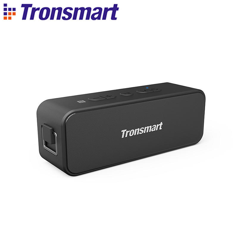 Tronsmart T2 Plus Speaker Bluetooth Speaker Outdoor Portable Speaker with Waterproof IPX7, NFC, 24H Playtime, Micro SD